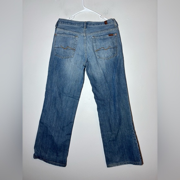 7 For All Mankind Relaxed Straight Leg Mens Jeans Size 31 - Picture 3 of 6